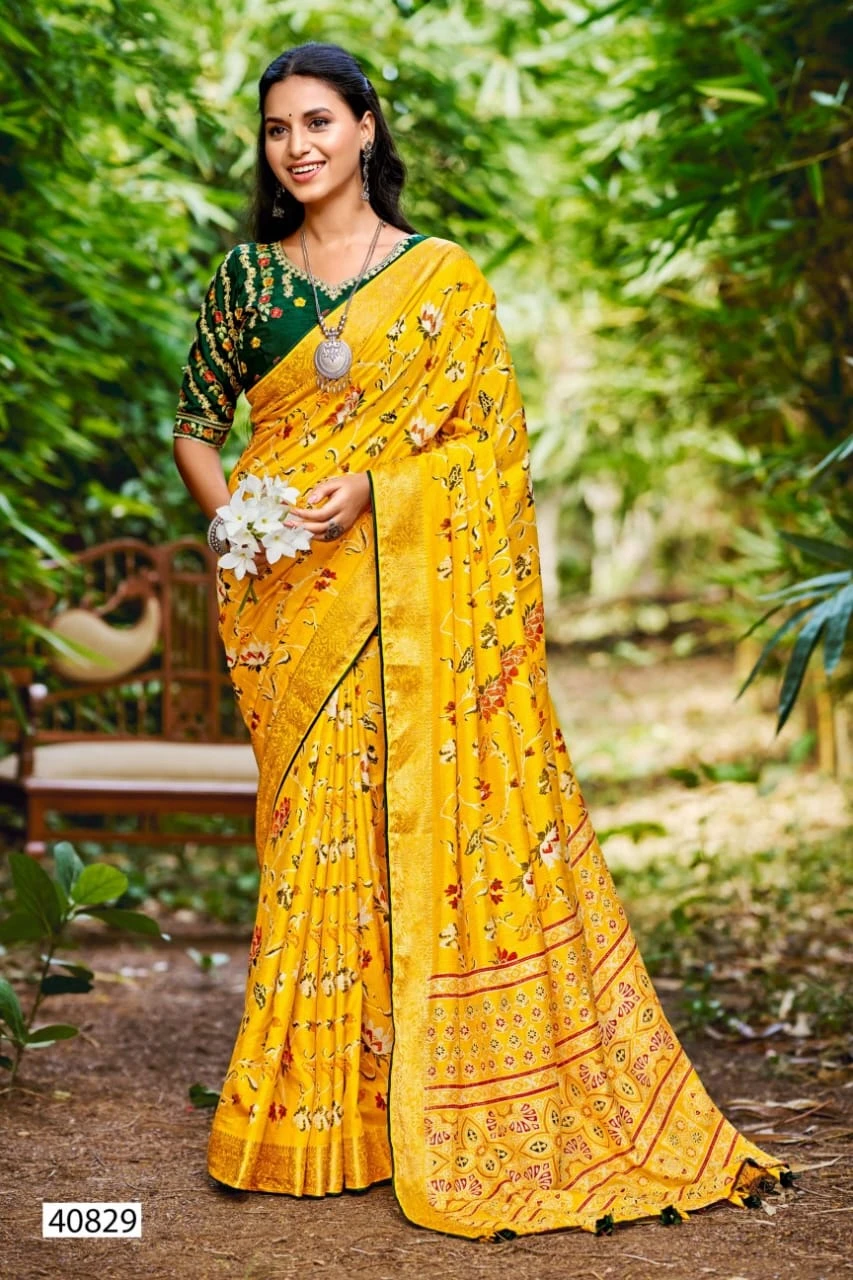 5D Designer Kanta Soft Silk Wholesale Fancy Sarees Catalog — Wholesale Sarees, MPA wholesale from Surat - Gallery Image 5